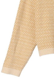 Aria Herringbone Crew Neck - Sweater - Sunday Golden