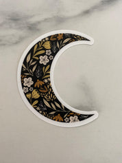 Floral Moon | Sticker - Sunday Golden