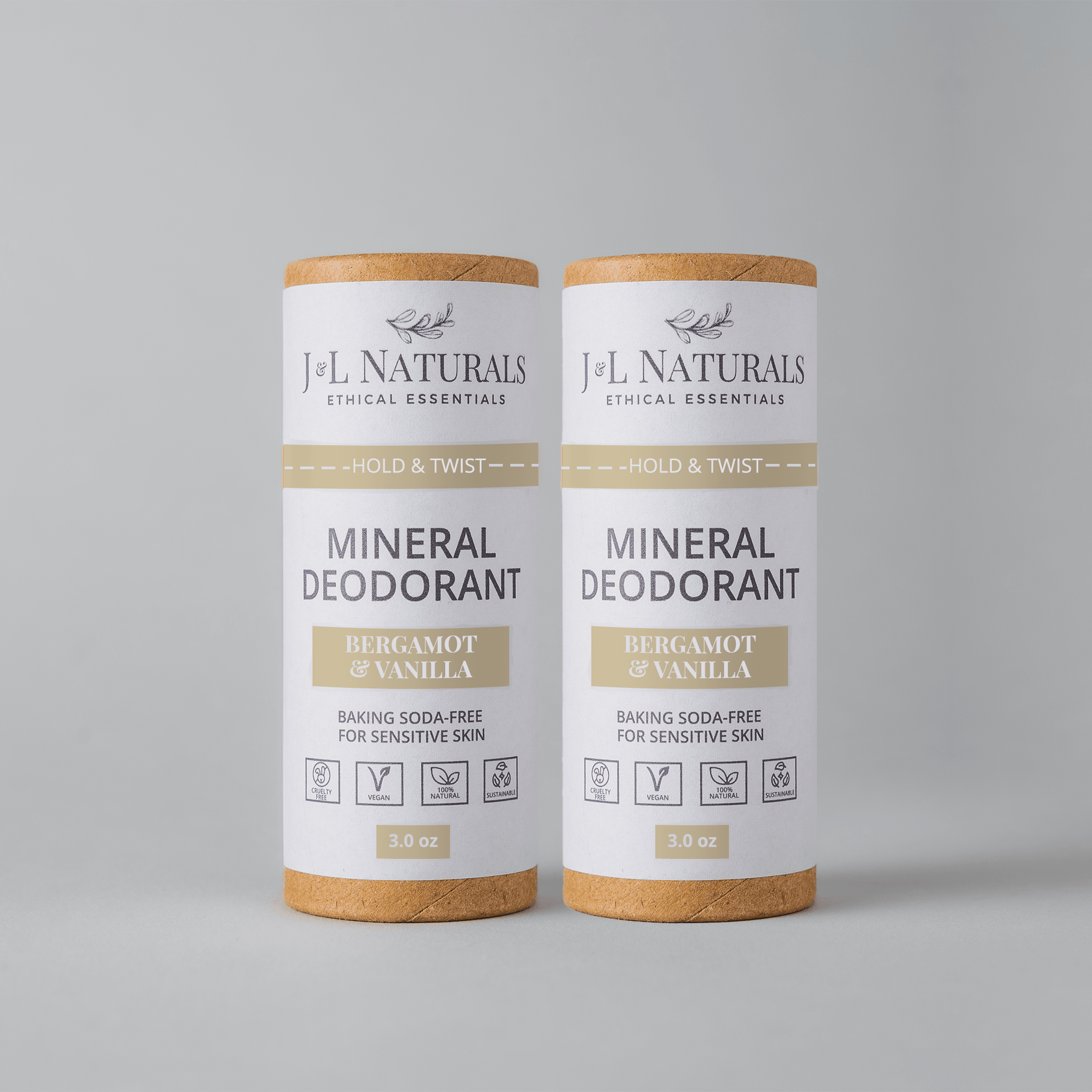 Mineral (Baking Soda-Free) Deodorant (Duo) - Sunday Golden