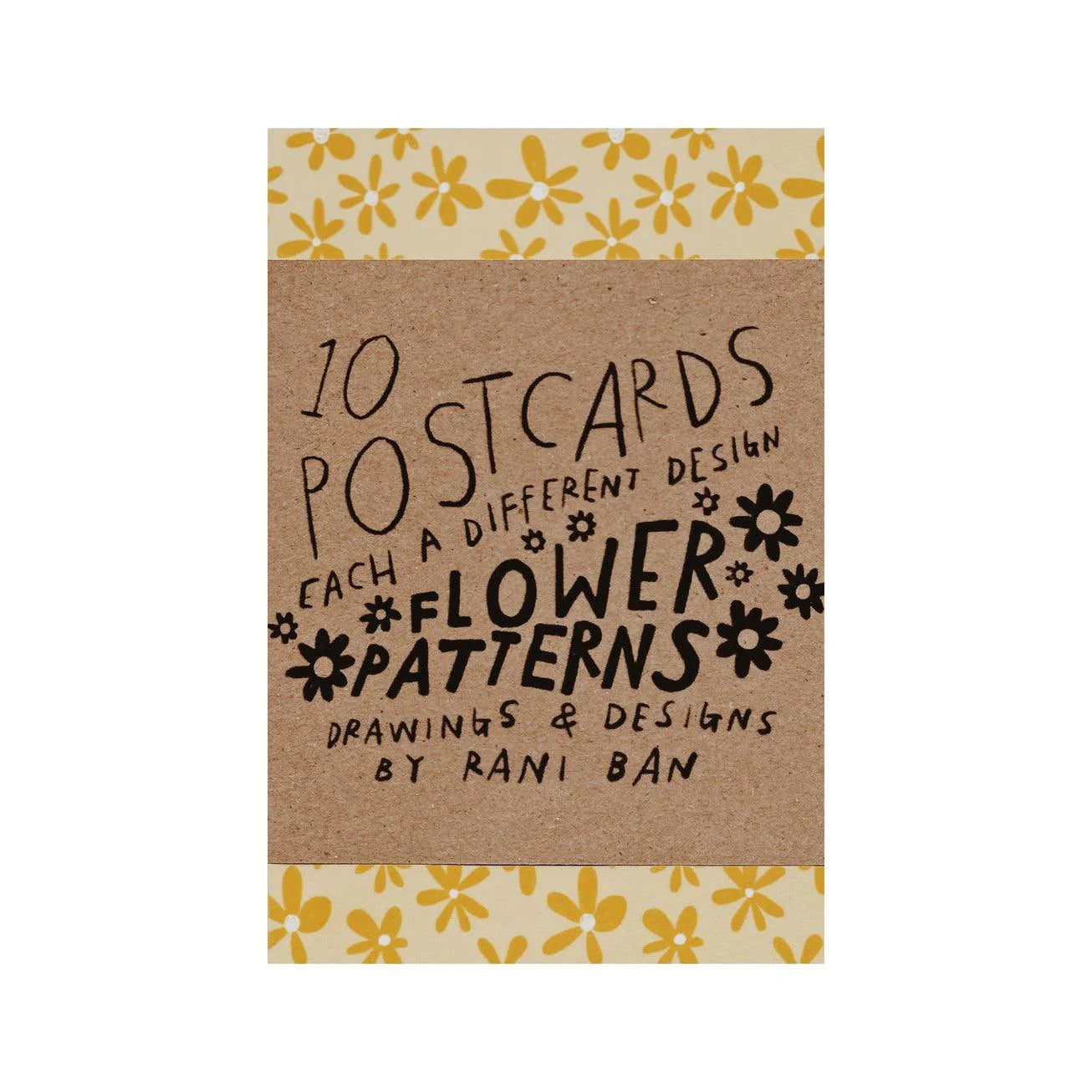 Flower Patterns Postcards. Post Card pack of 10. 10 different designs. 