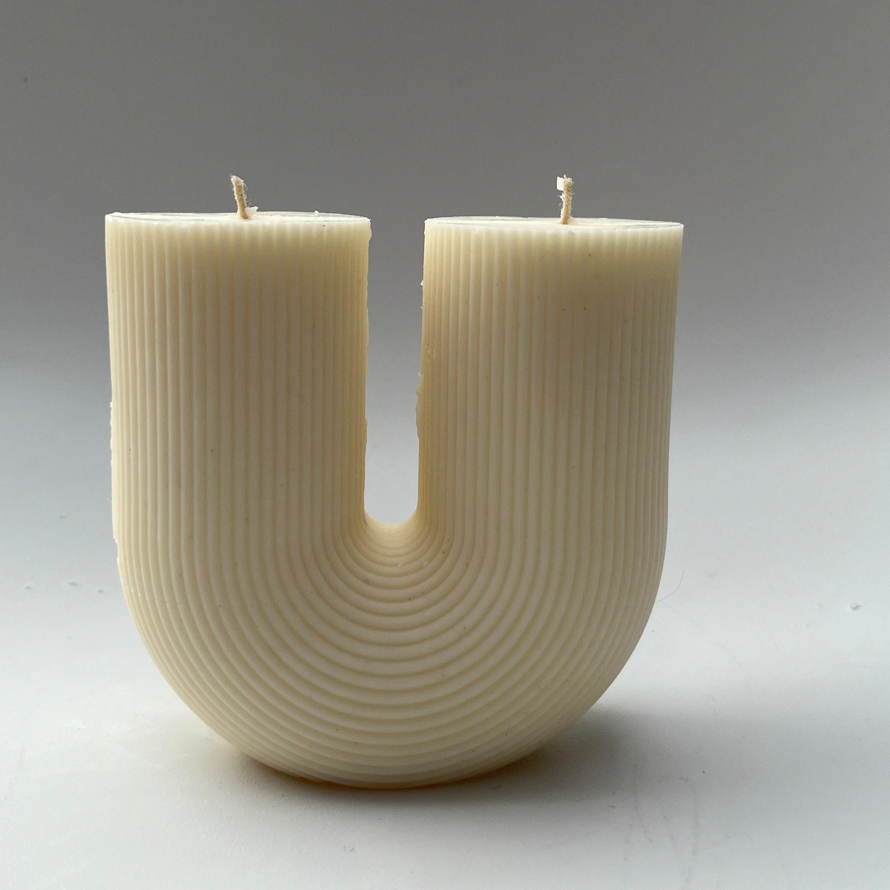 The U Ribbed Candle - Sunday Golden