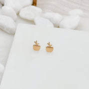 Apple Stud Earring - Sunday Golden