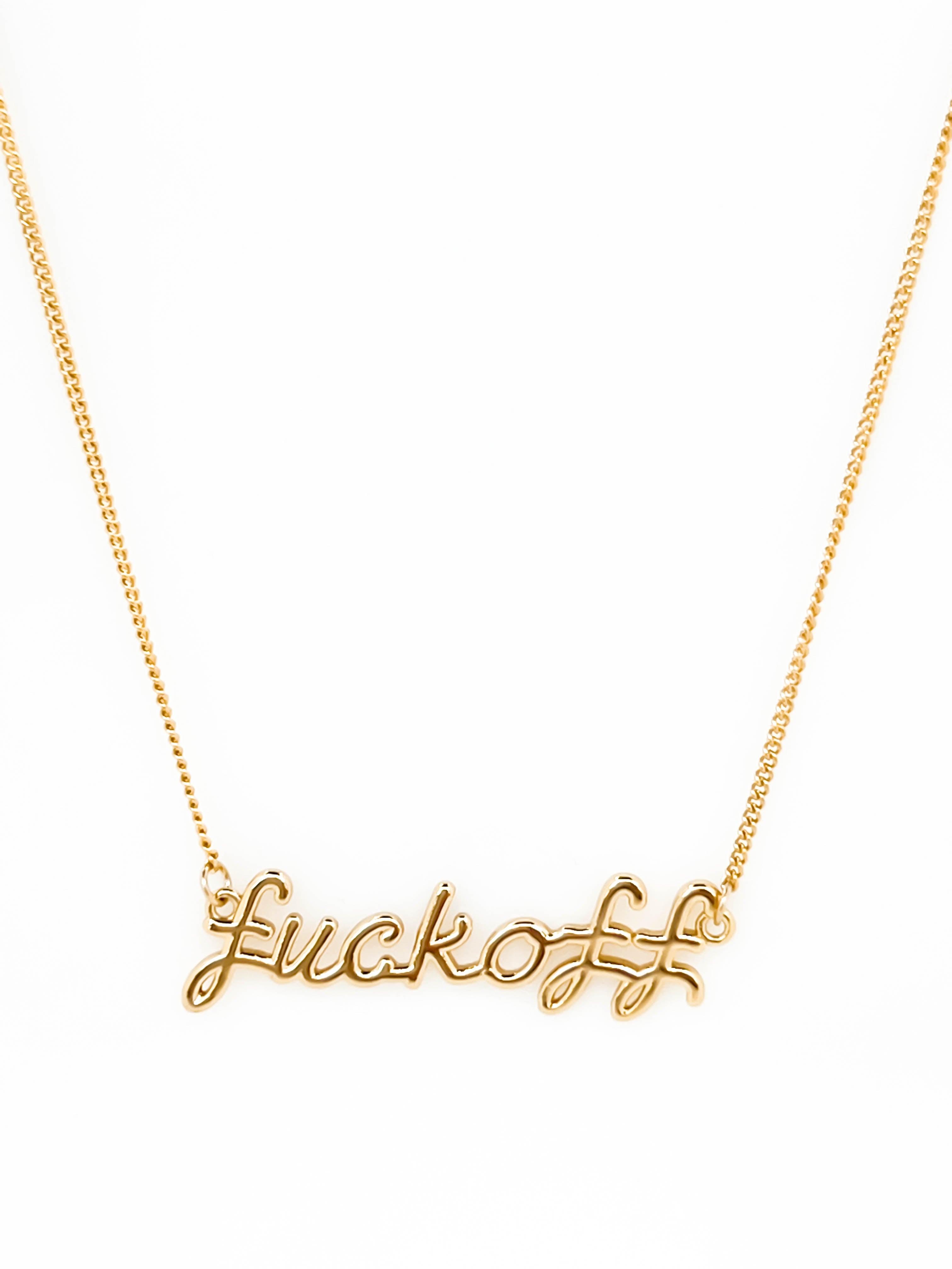 F*** Off Necklace - Sunday Golden