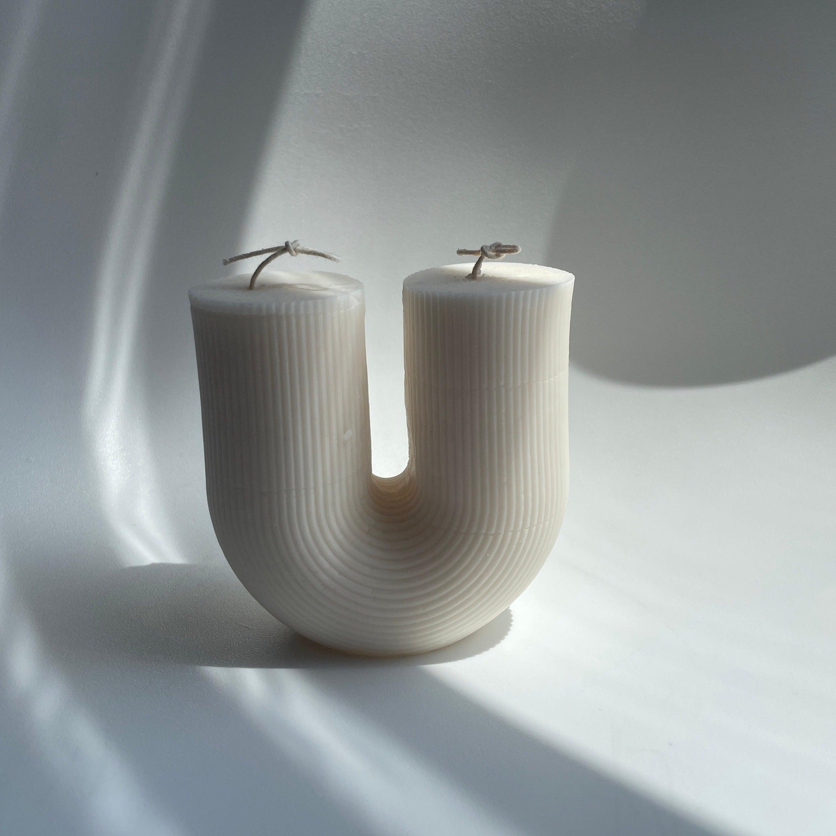 The U Ribbed Candle - Sunday Golden