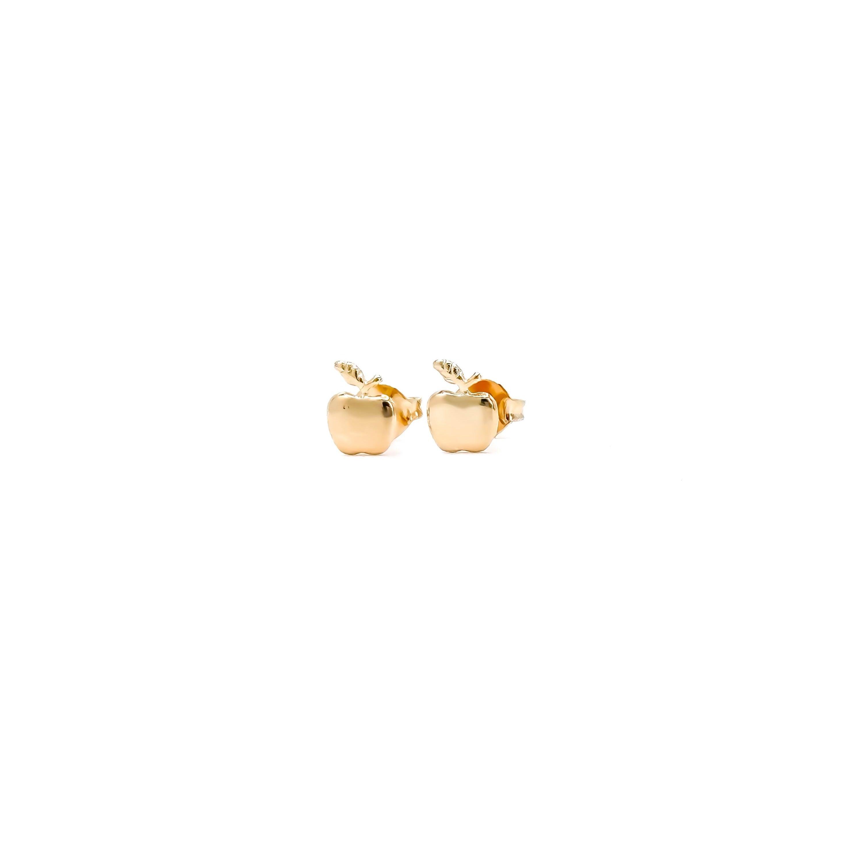 Apple Stud Earring - Sunday Golden