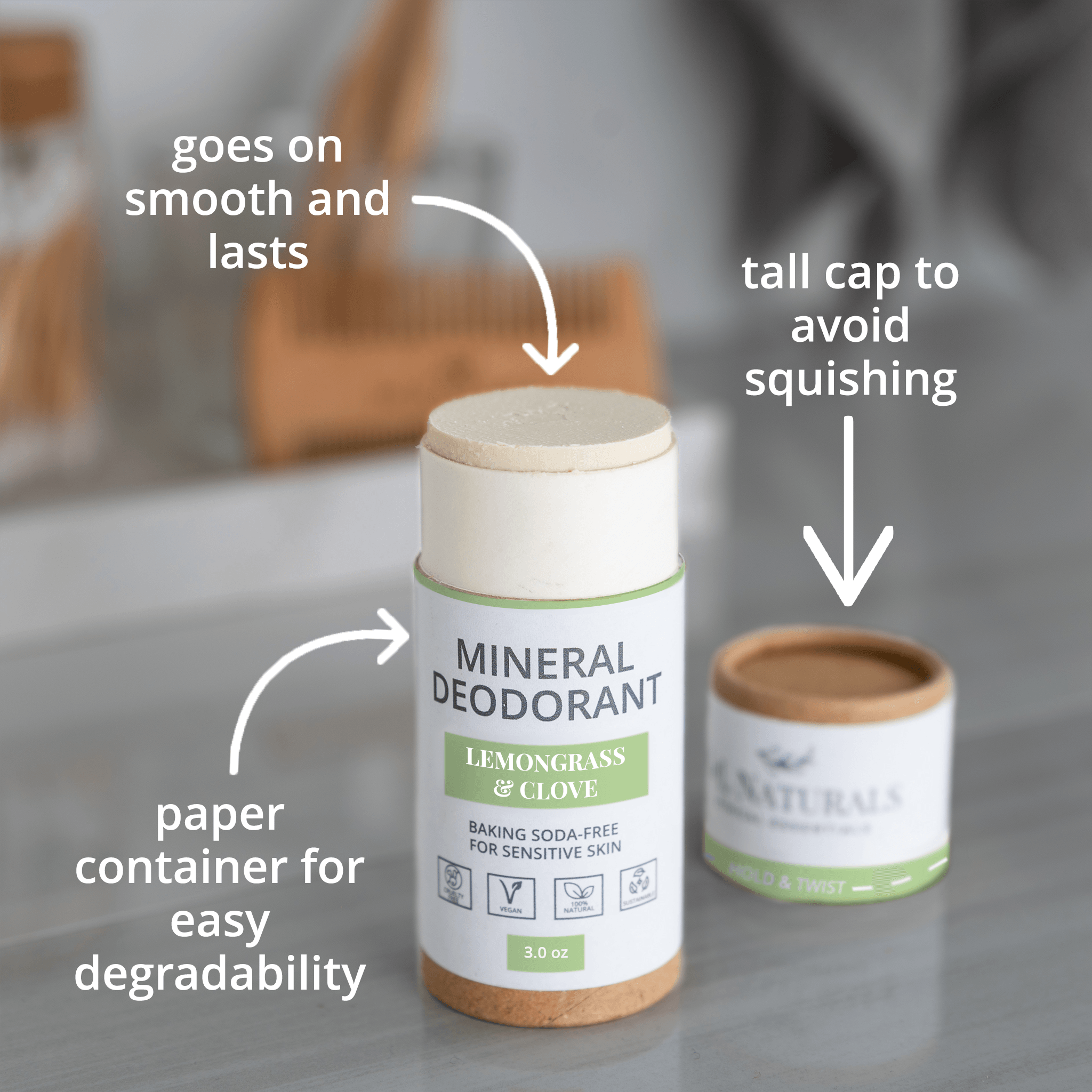 Mineral (Baking Soda-Free) Deodorant (Duo) - Sunday Golden