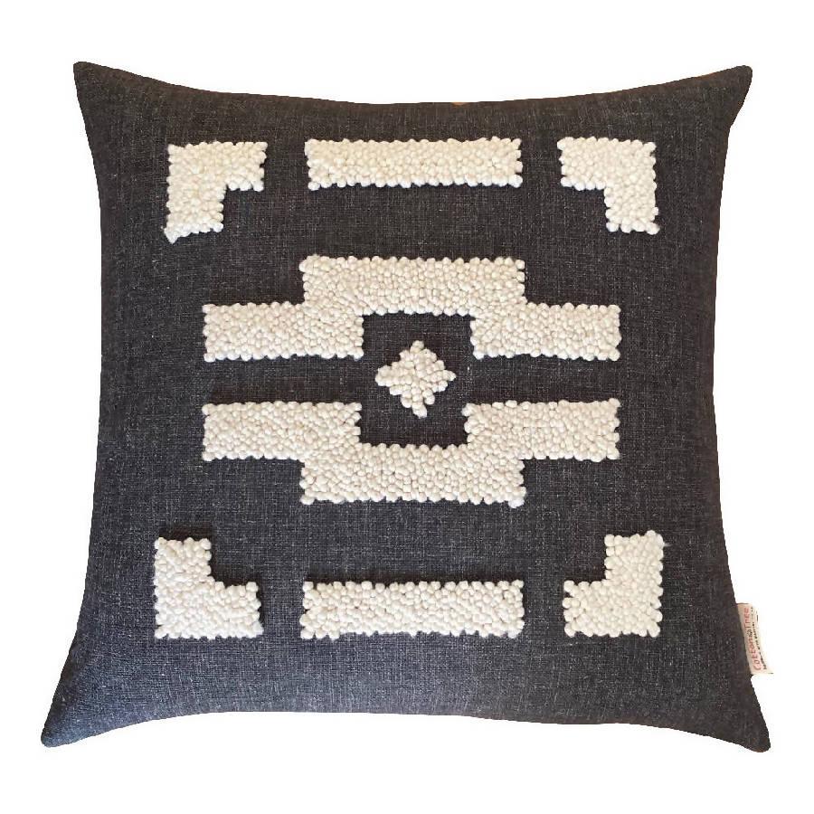 Punch Needle Ndebele Pillow | 2 Sizes - Sunday Golden