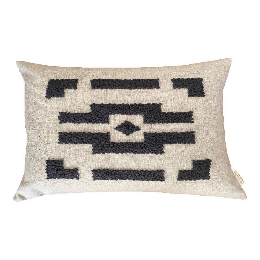 Punch Needle Ndebele Pillow | 2 Sizes - Sunday Golden