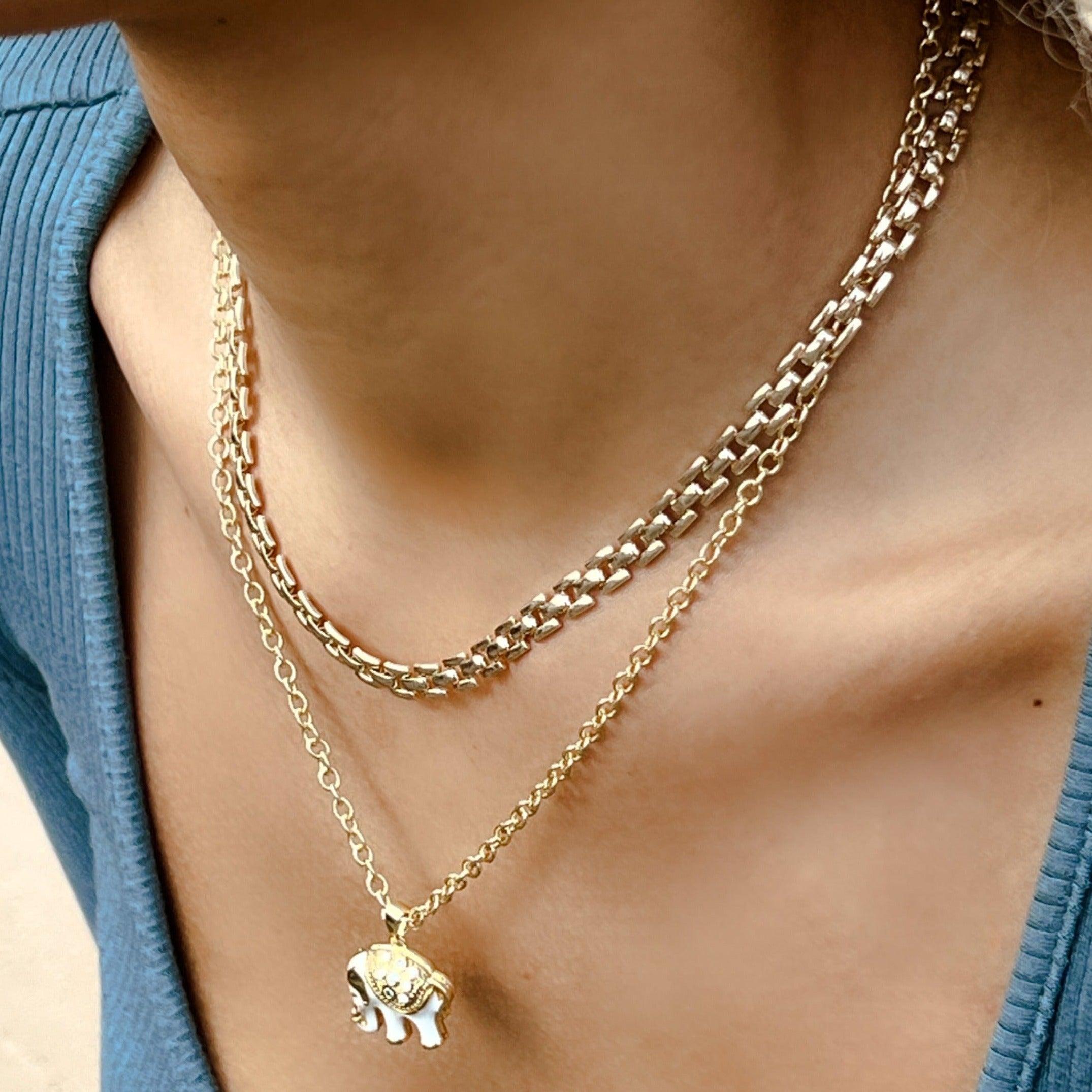 Asher Chain Link Necklace - Sunday Golden