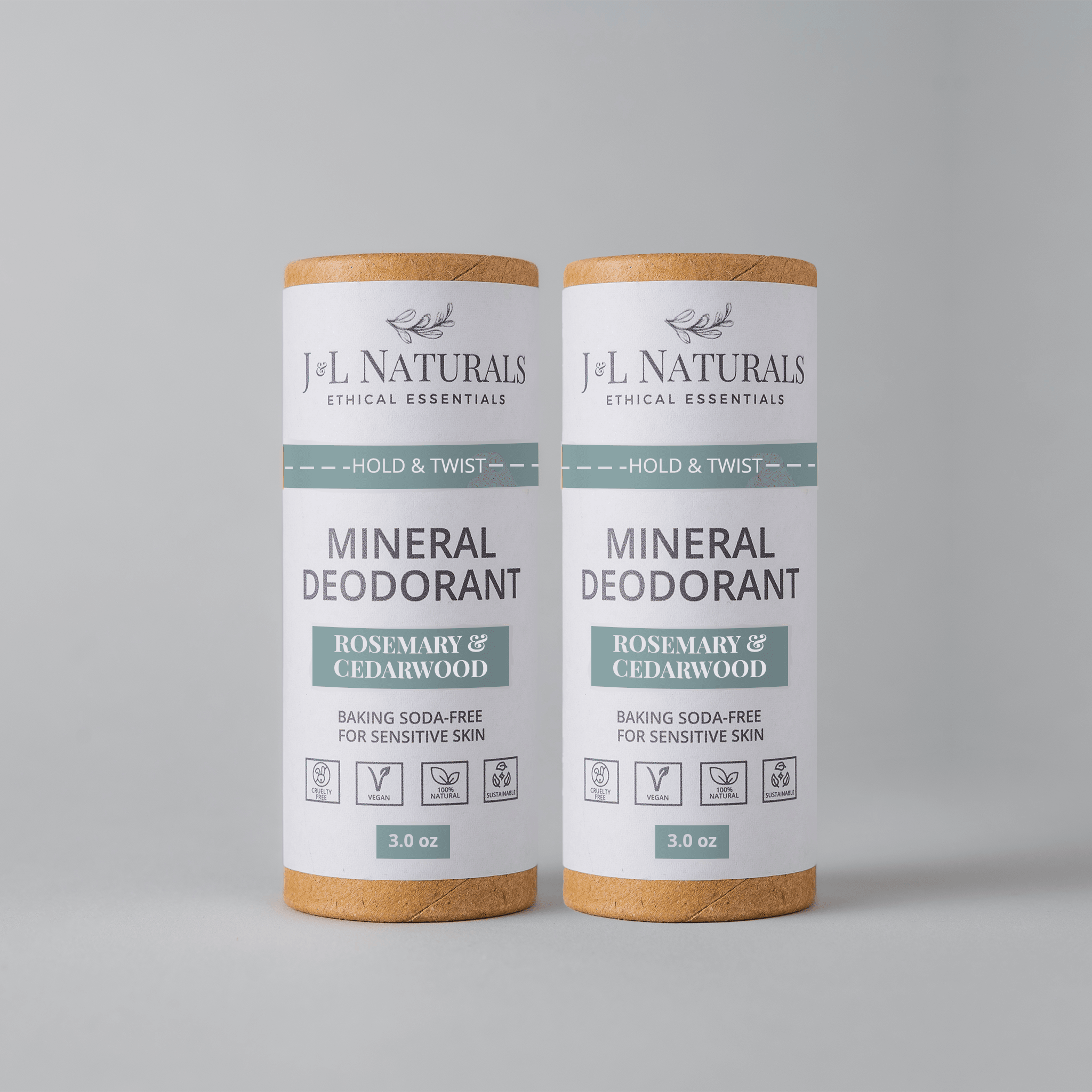 Mineral (Baking Soda-Free) Deodorant (Duo) - Sunday Golden