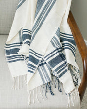 Cabin Hatch | Cotton Throw Blanket - Sunday Golden