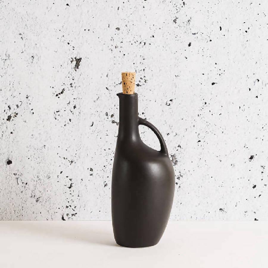 Stoneware Olive Oil Bottle | Canard 34oz - Sunday Golden