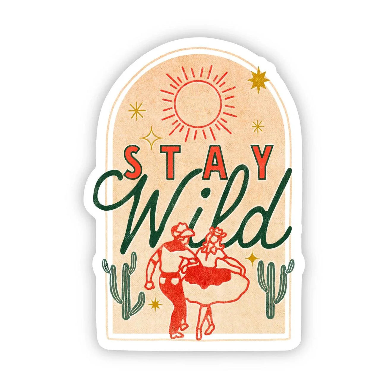 Stay Wild Cowboy | Sticker - Sunday Golden