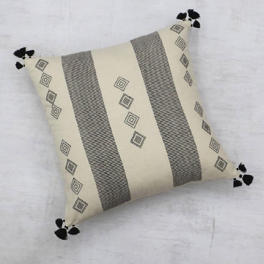 Trekant Handwoven Pillow Cover - Sunday Golden