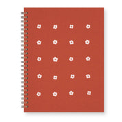 Flower Grid Journal: Lined Notebook