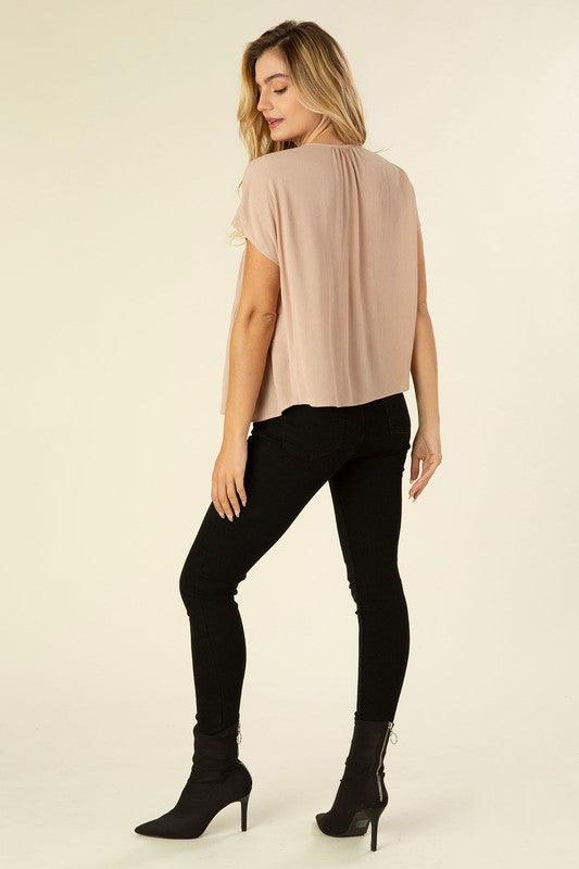 Luna - A line tiered Blouse - Sunday Golden