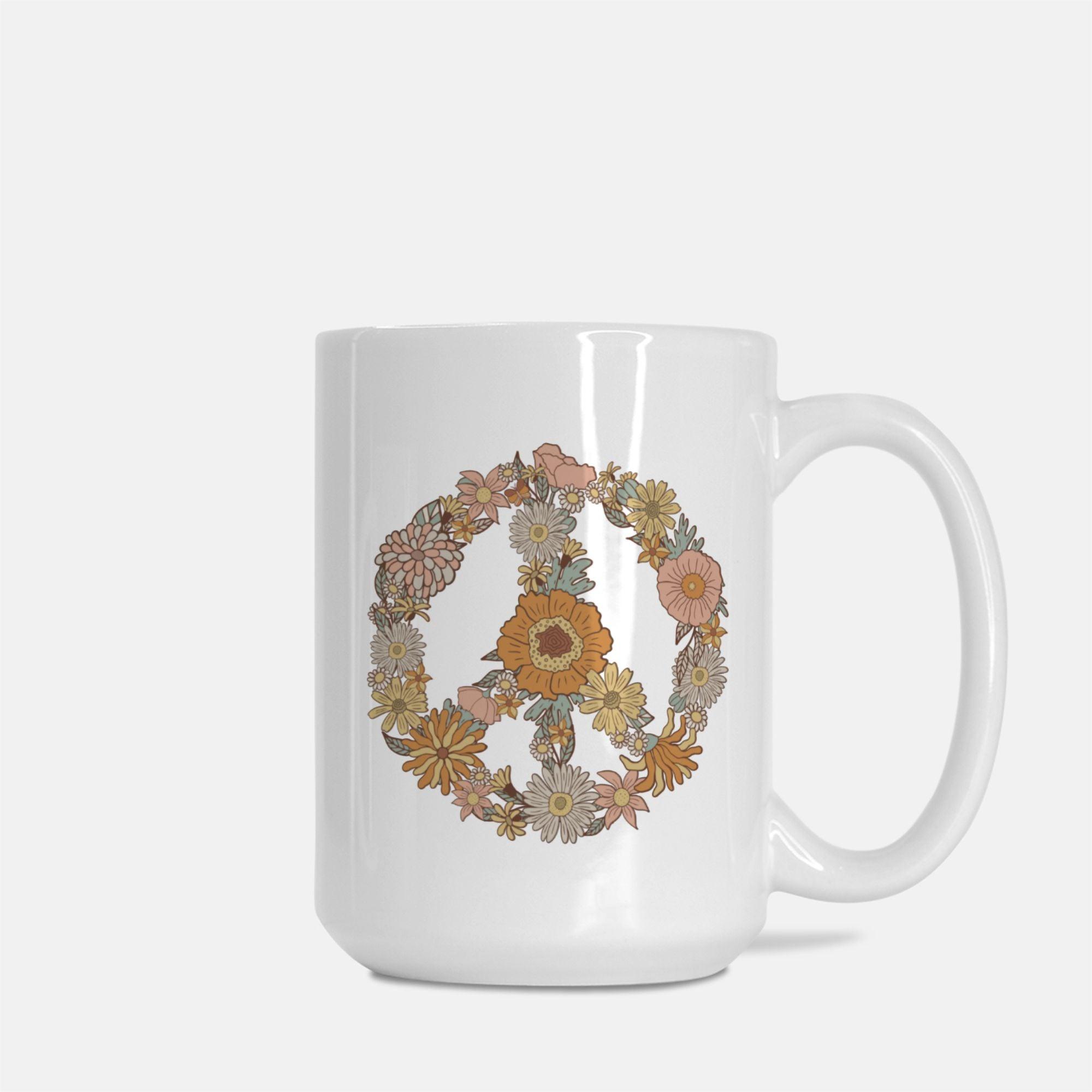 Hippie Flower | 15oz Mug - Sunday Golden