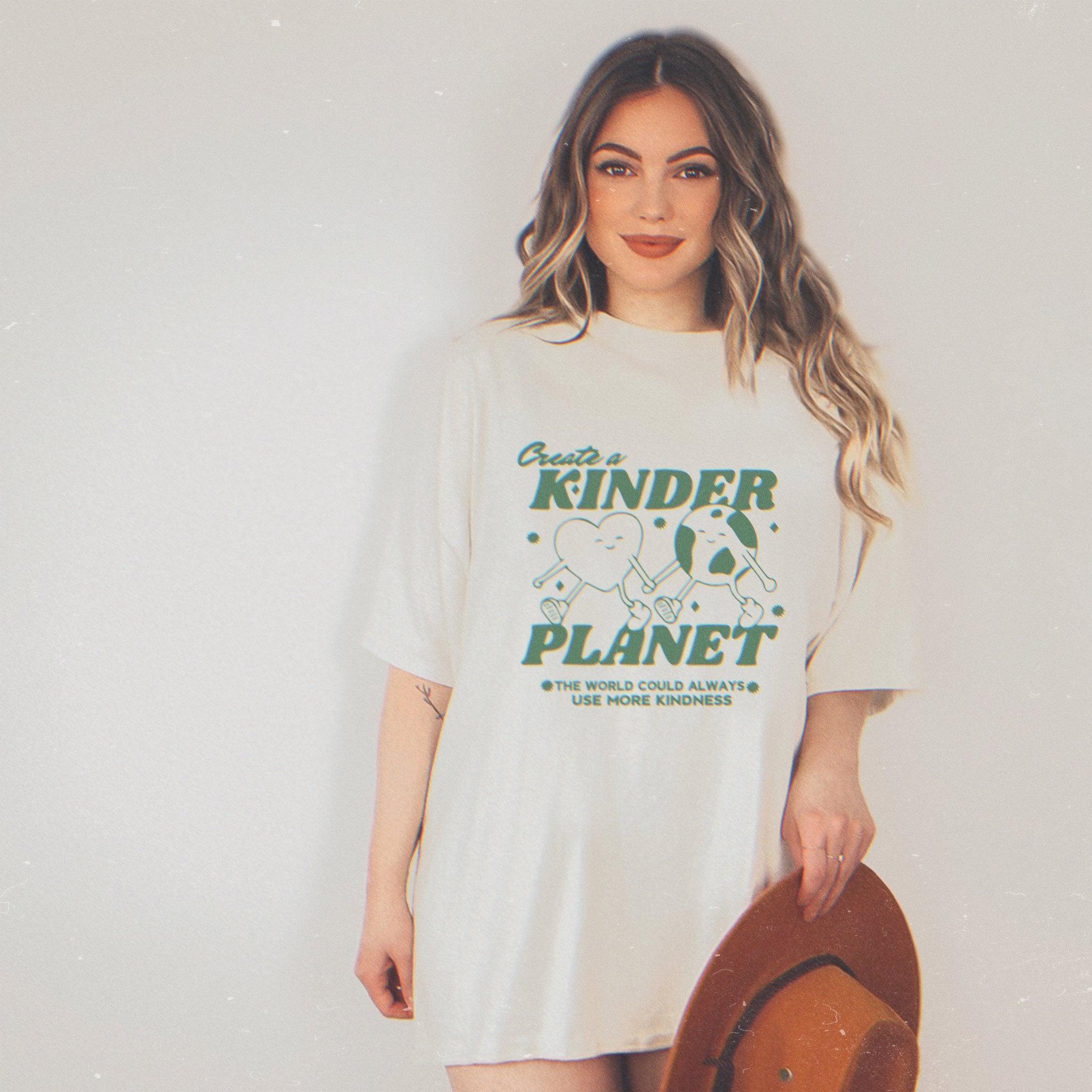 Create a Kinder Planet | Classic Fit Tee - Sunday Golden