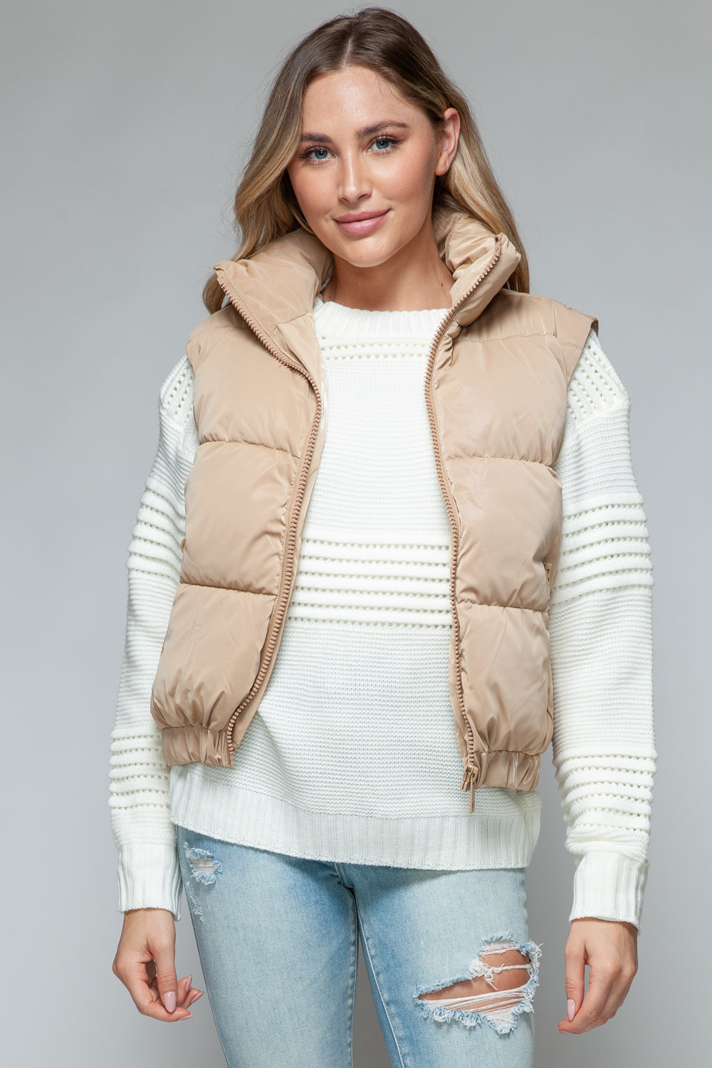 Maggie Fur Lining Quilted Vest