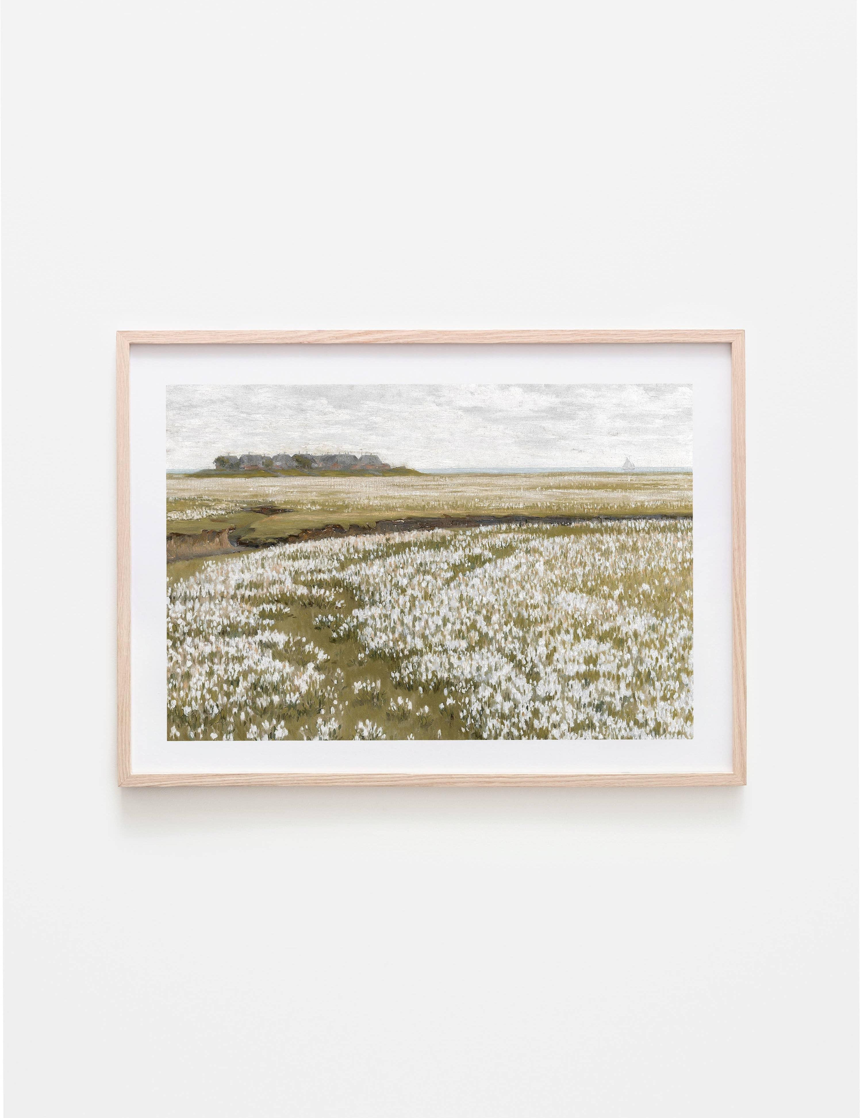 Flower Fields Vintage | 11 x 14 Art Print - Sunday Golden