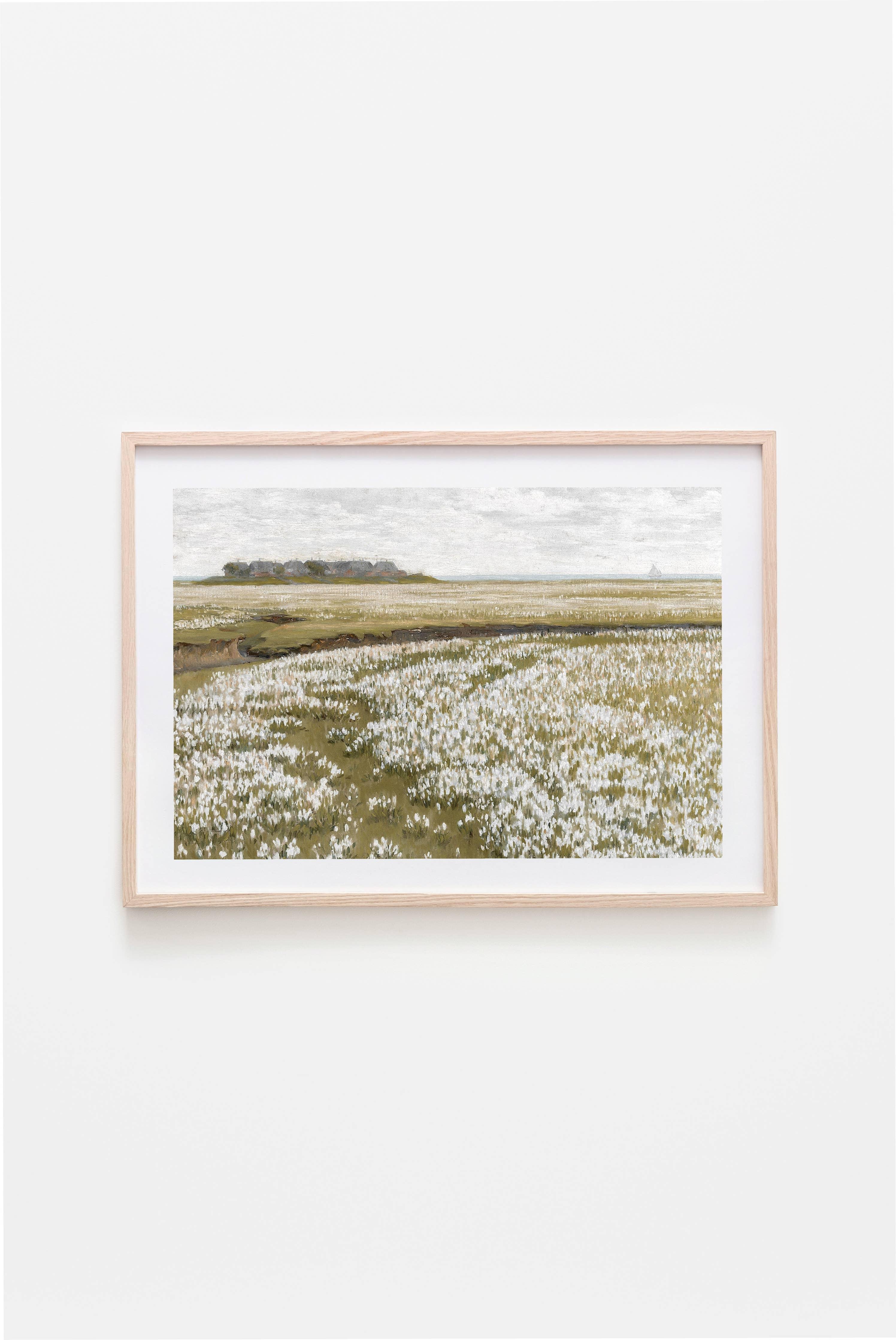 Flower Fields Vintage | 11 x 14 Art Print - Sunday Golden