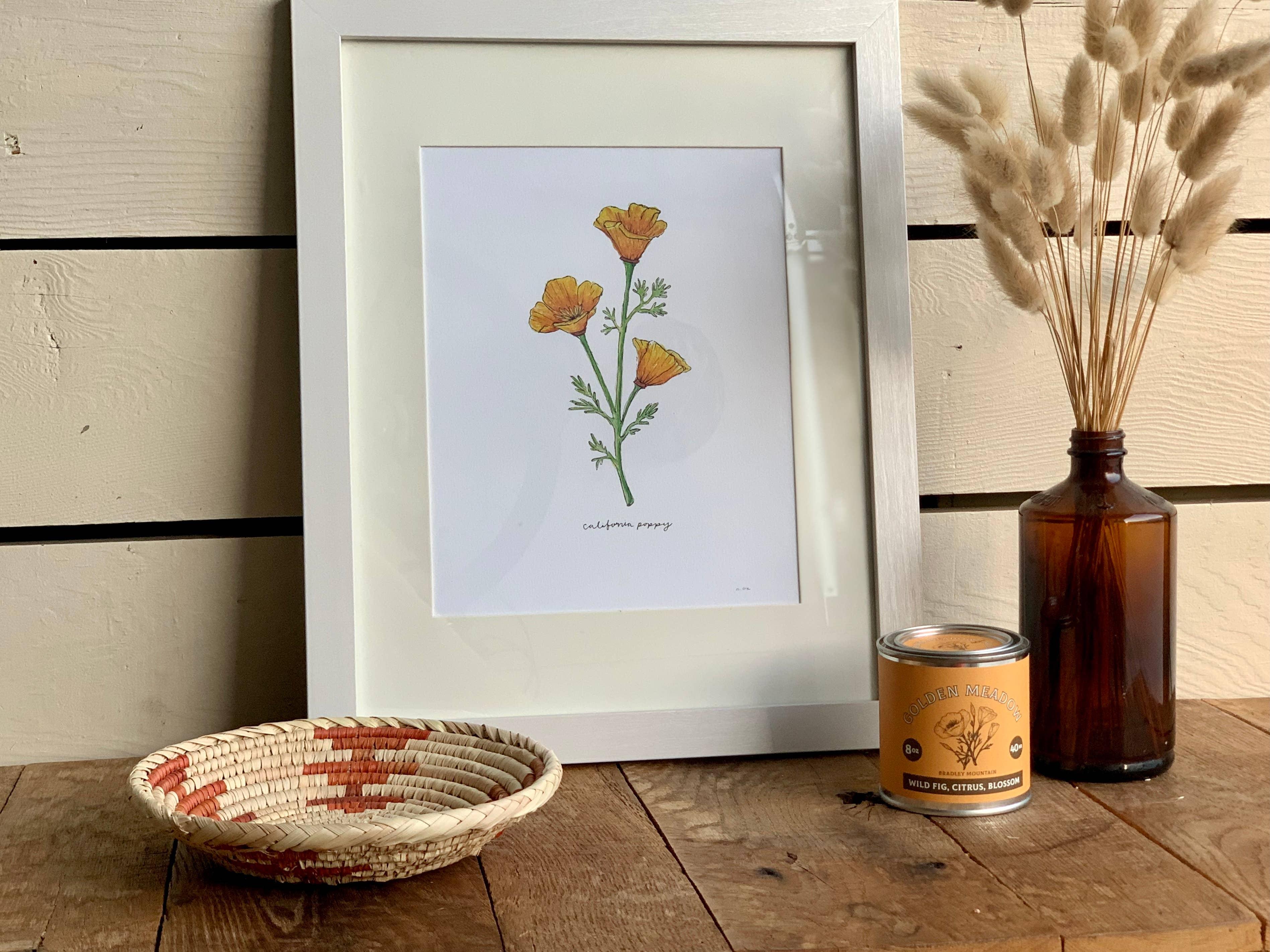 California Golden Poppy Wildflower | 8x10 Art Print - Sunday Golden