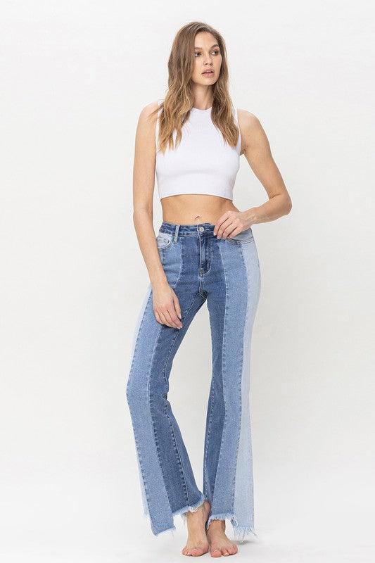 Penny High Rise Relaxed Flare Jean - Sunday Golden