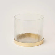 Fluted Glass Vase - Sunday Golden