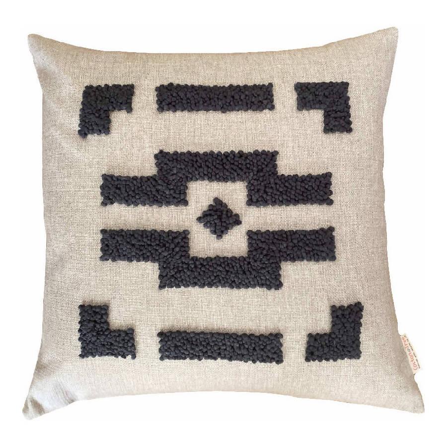 Punch Needle Ndebele Pillow | 2 Sizes - Sunday Golden