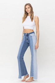 Penny High Rise Relaxed Flare Jean - Sunday Golden