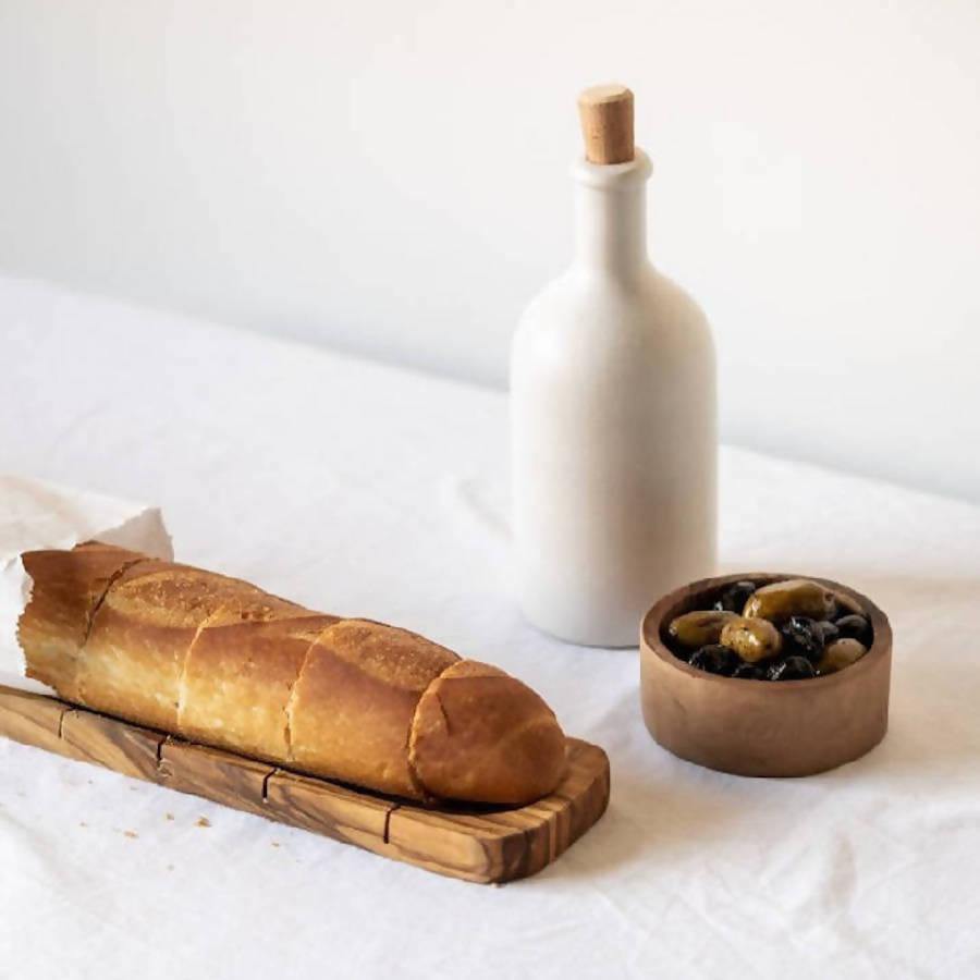 Olive Wood Bread Slicing Board - Sunday Golden