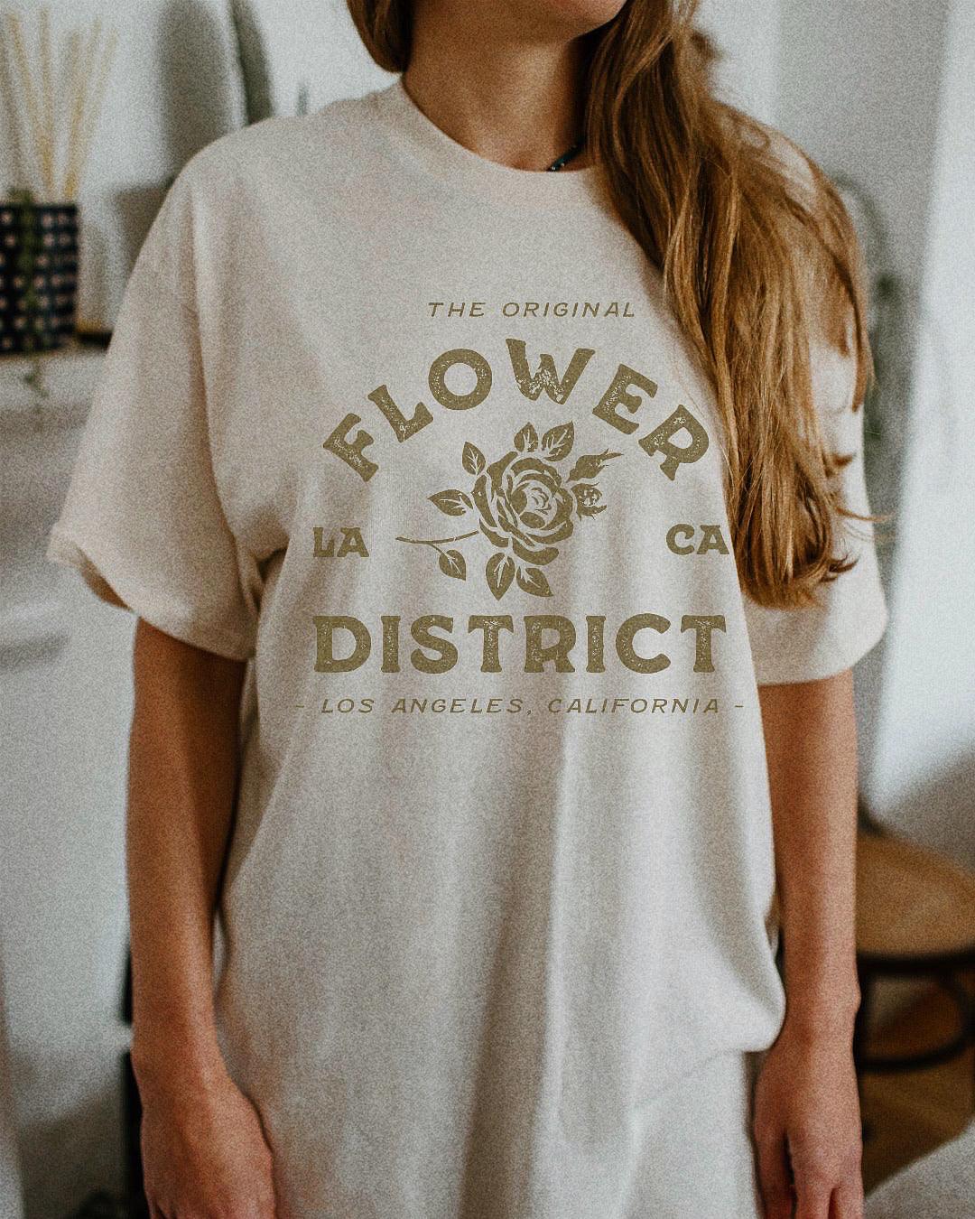 LA Flower District | Classic Fit Tee - Sunday Golden