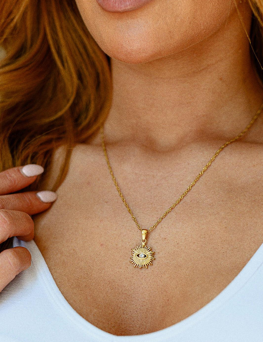 Eye of the Tiger Pendant Necklace - Sunday Golden