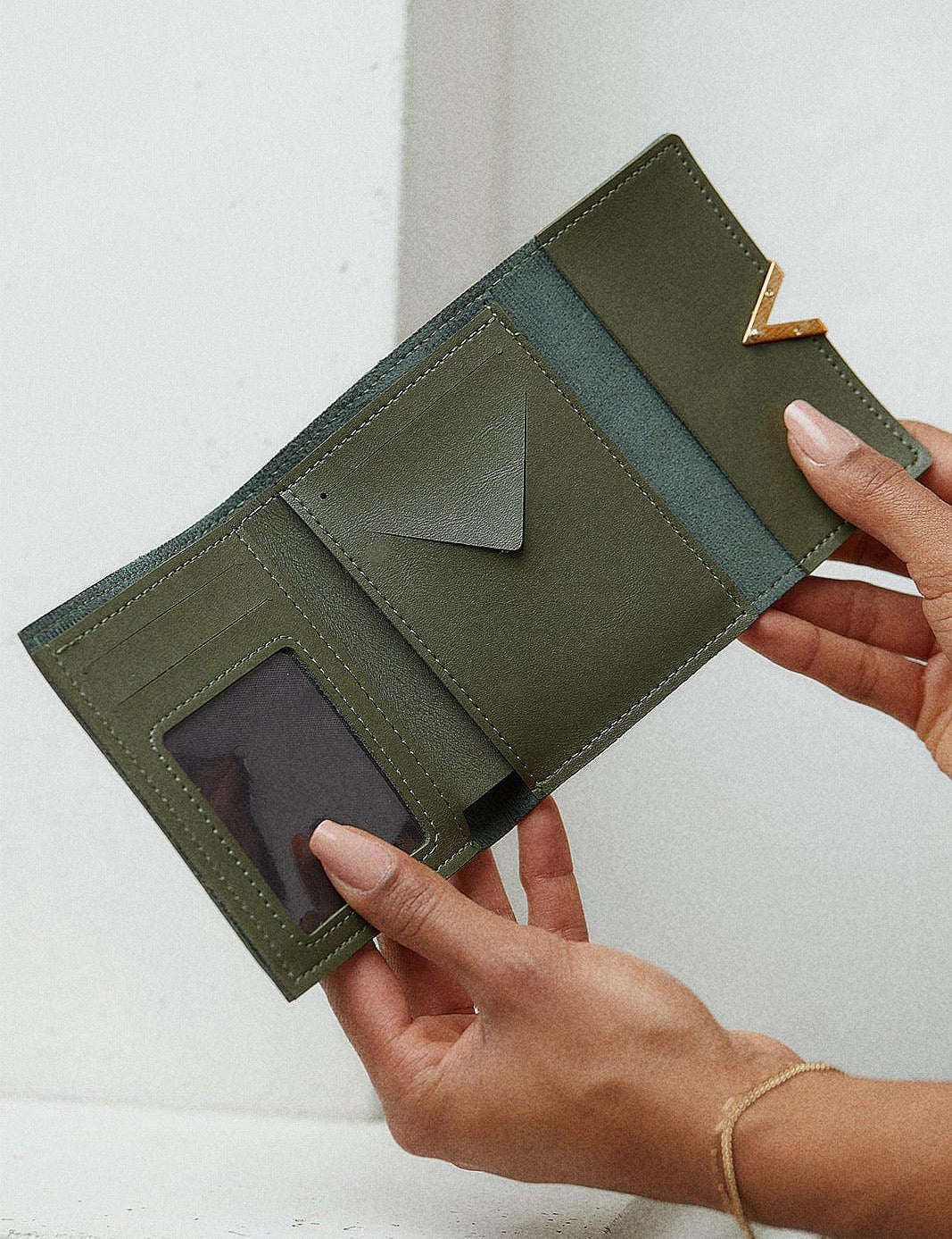 True North Wallet in Green - Sunday Golden