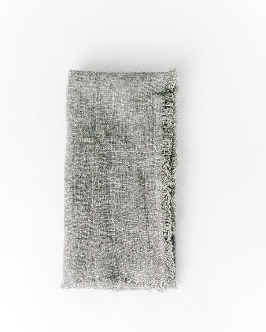 Stone Washed Linen Dinner Napkins - Sunday Golden