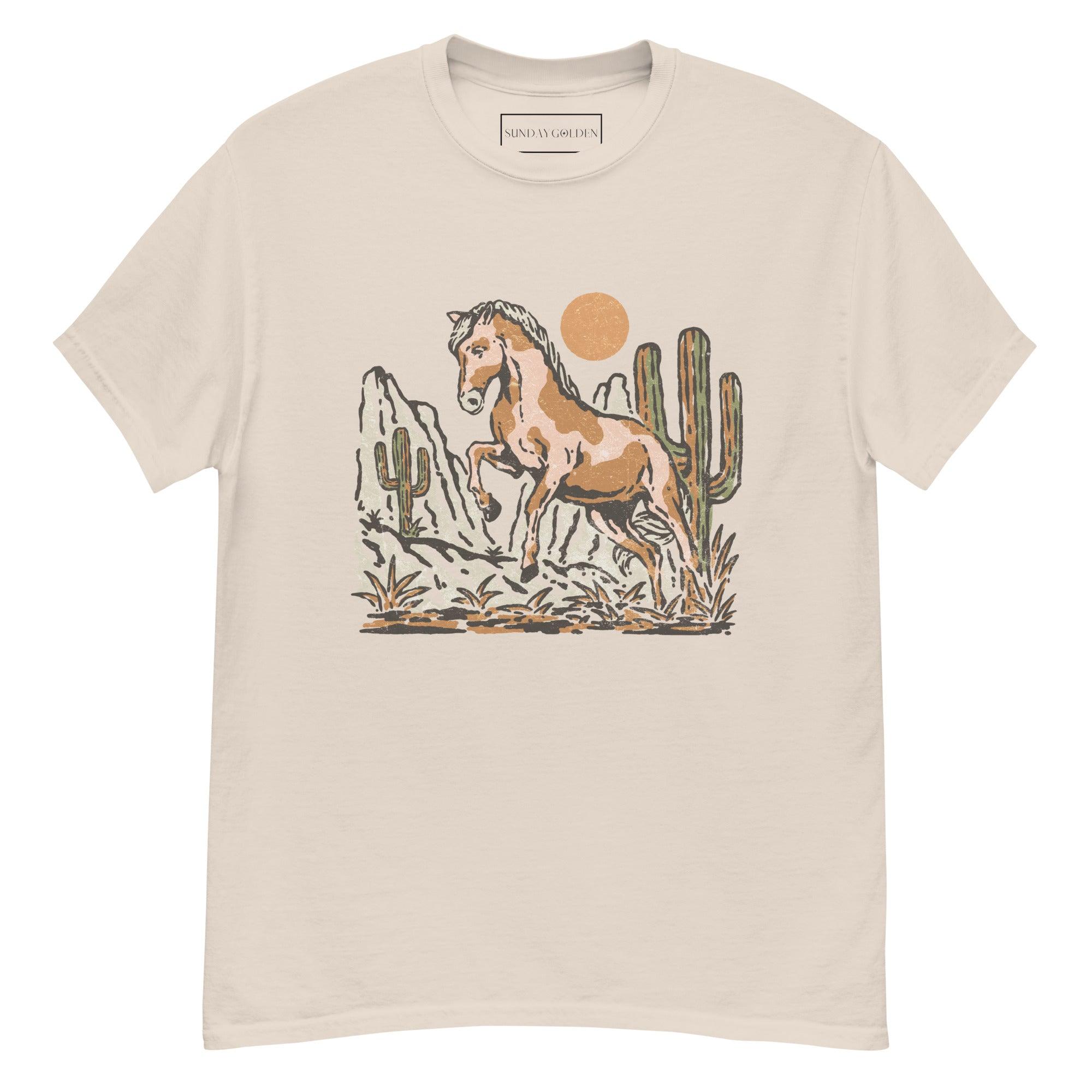 Desert Horse | Classic Fit Tee - Sunday Golden