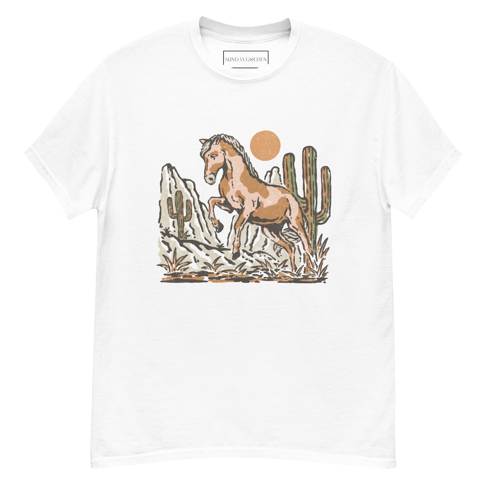 Desert Horse | Classic Fit Tee - Sunday Golden