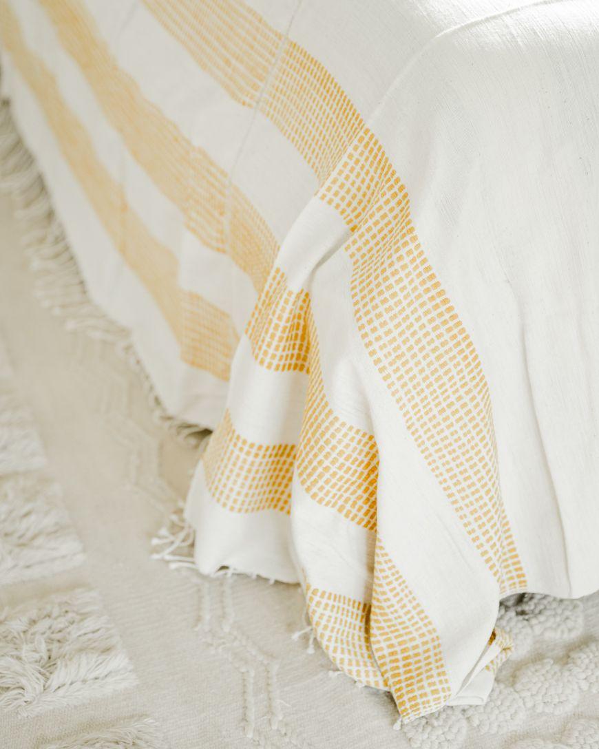 3 Panel Dotted Cotton Blanket - Sunday Golden