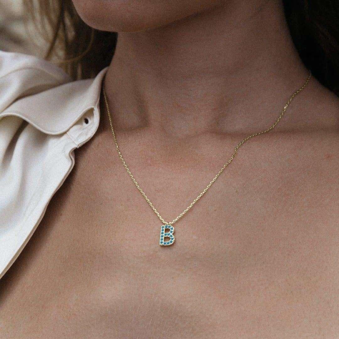 Roslyn Initial Necklace - Sunday Golden