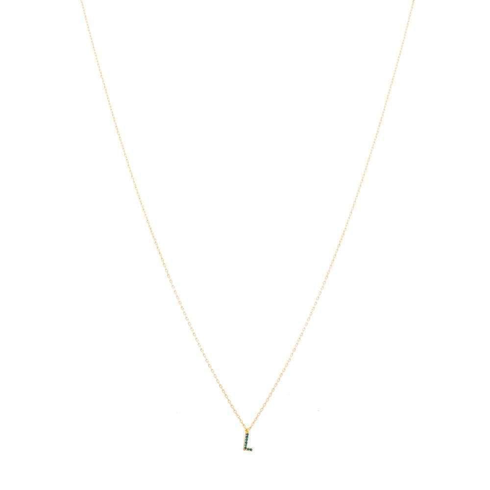 Roslyn Initial Necklace - Sunday Golden