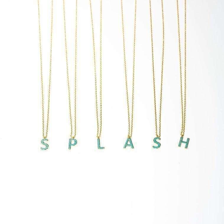 Roslyn Initial Necklace - Sunday Golden