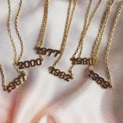 Year Necklace - Sunday Golden