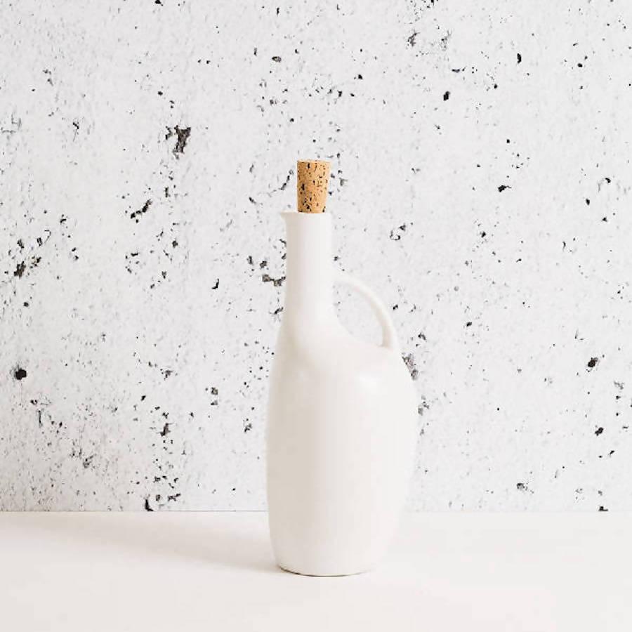 Stoneware Olive Oil Bottle | Canard 34oz - Sunday Golden